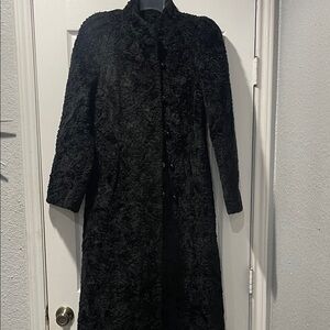 Vintage Elegant Black Women's Coat